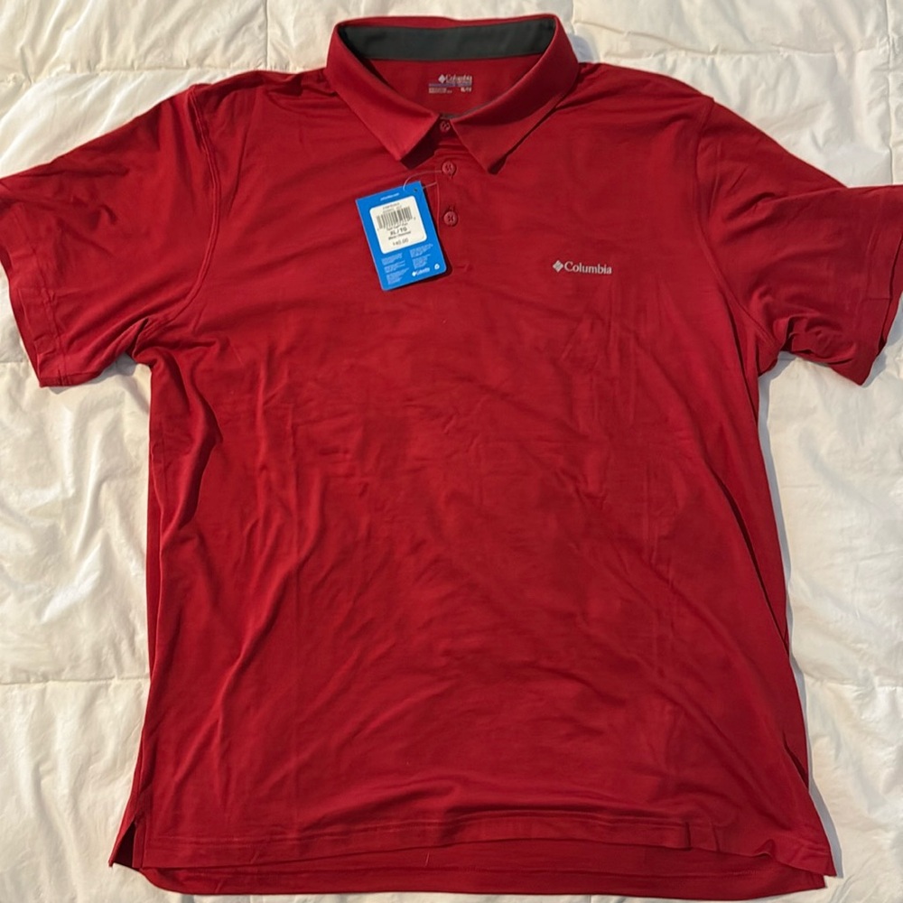 NWT Columbia polo shirt, size XL